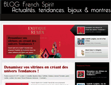 Tablet Screenshot of blog.french-spirit.com